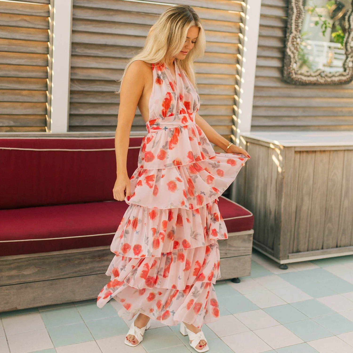 Bouquet of Roses Maxi Dress - Image 5