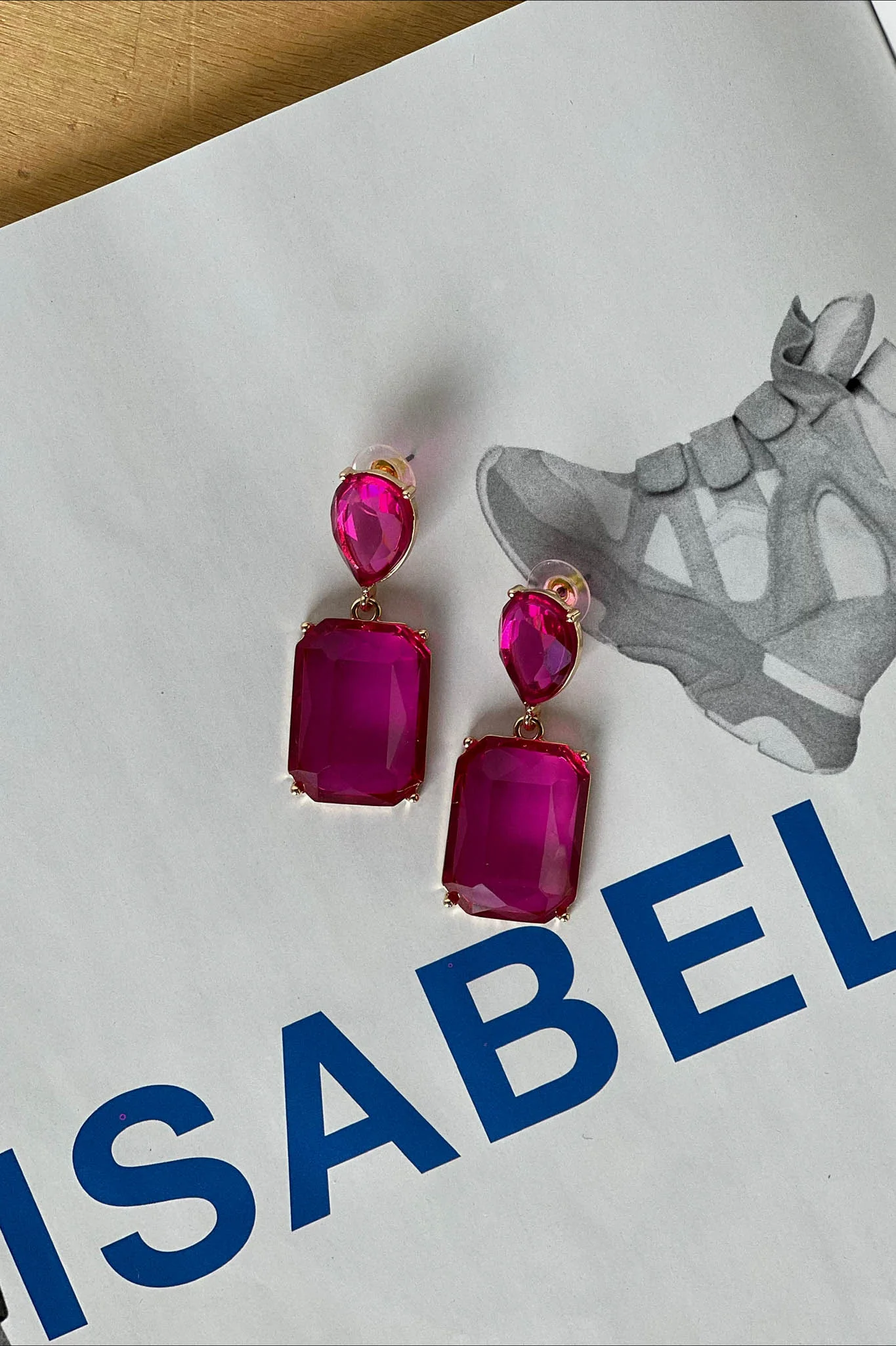 Crystal Raindrop Earrings - Image 2