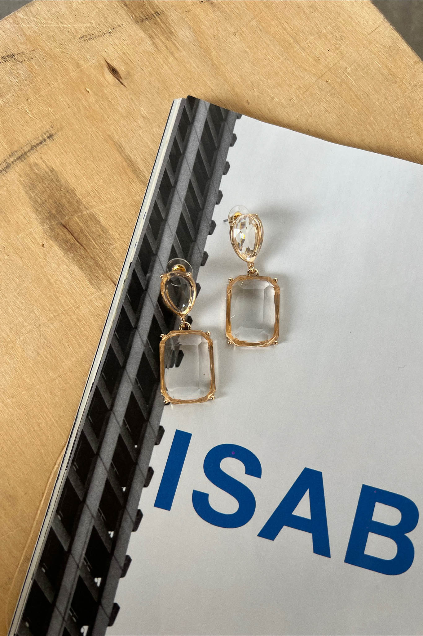 Crystal Raindrop Earrings - Image 4