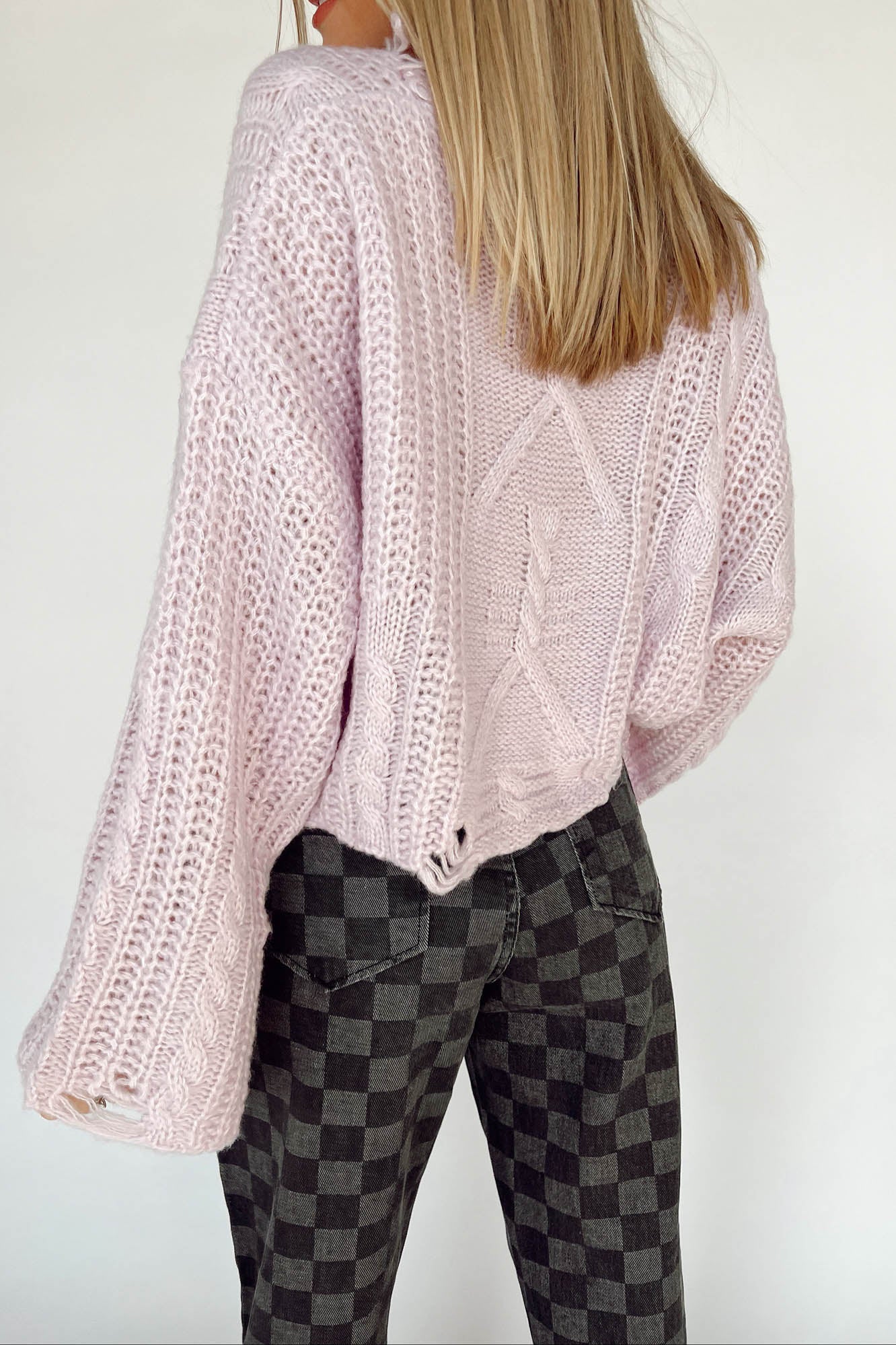 Distressed Out Sweater in Color - Image 4
