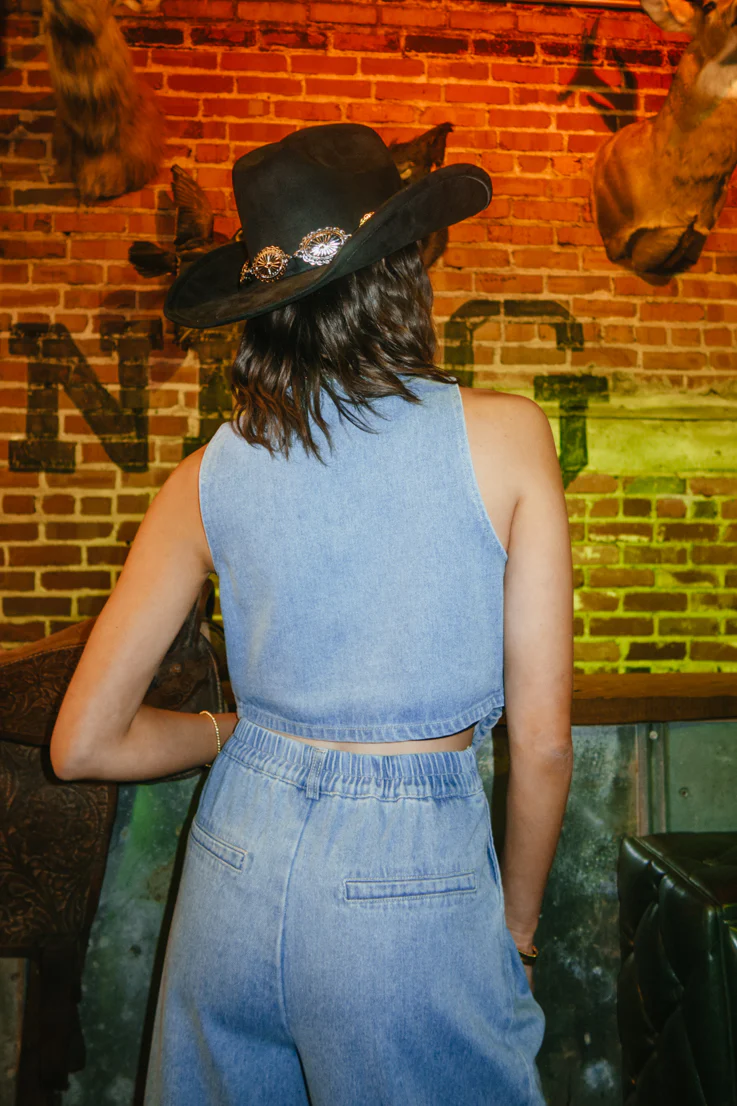 Drew Denim Vest - Image 2