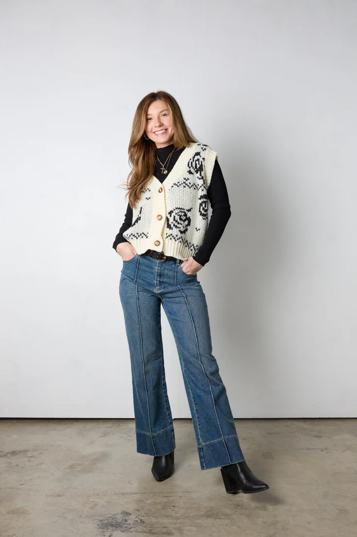 English Rose Sweater Vest