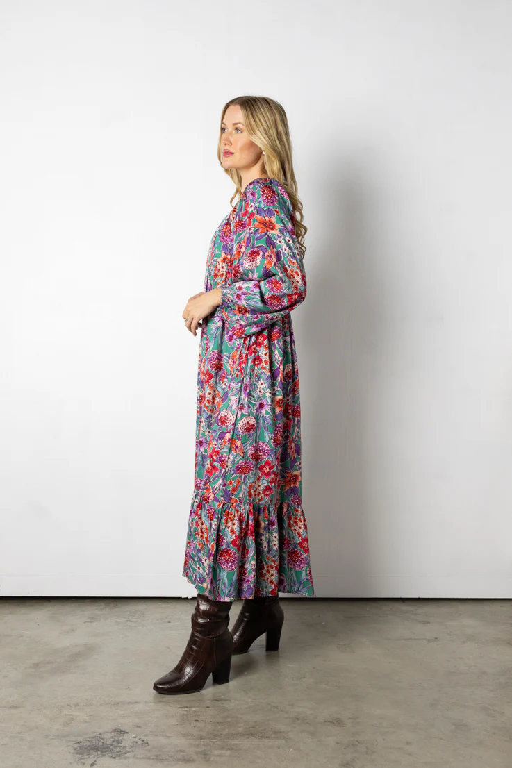 Fall Florals Maxi Dress - Image 4