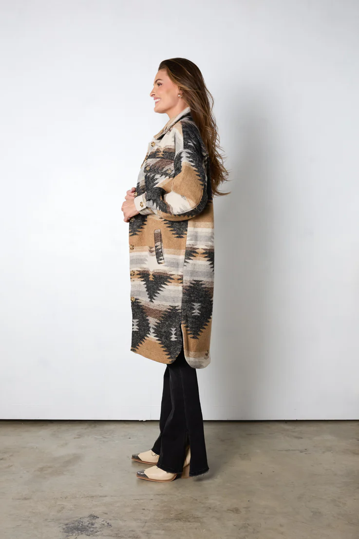 Feeling Clever Long Coat - Image 4