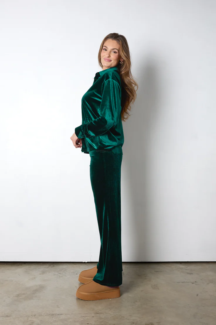 Fraser Fir Velvet Pants - Image 4