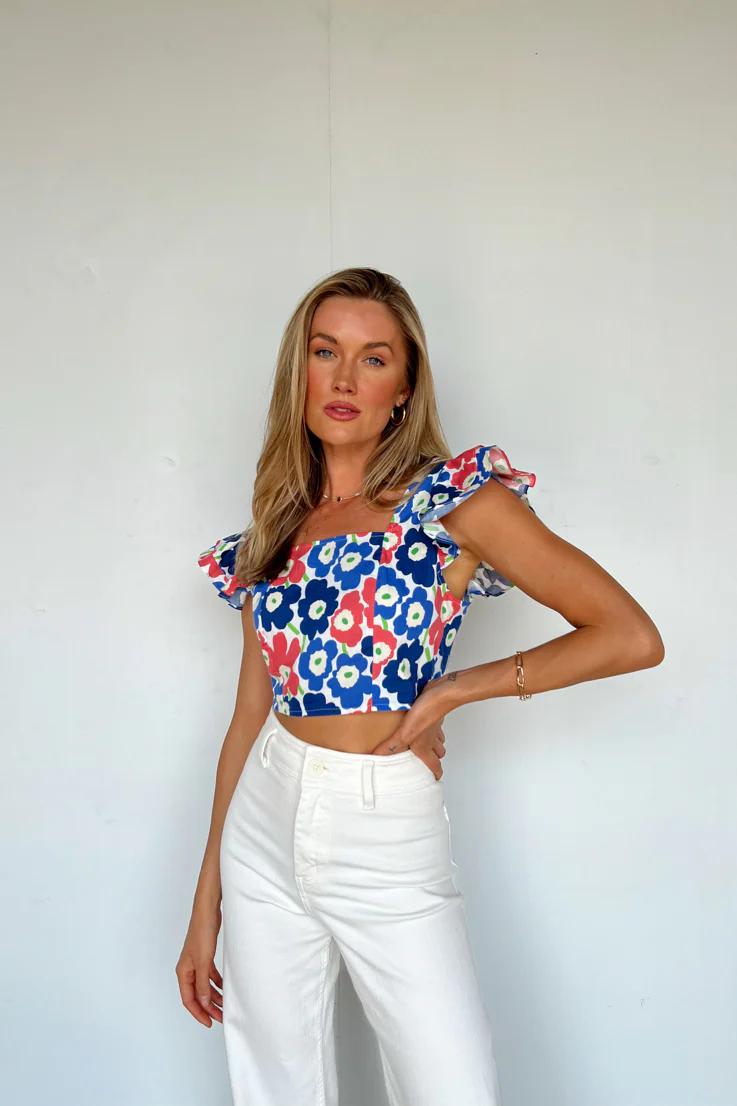 Fun in Floral Top