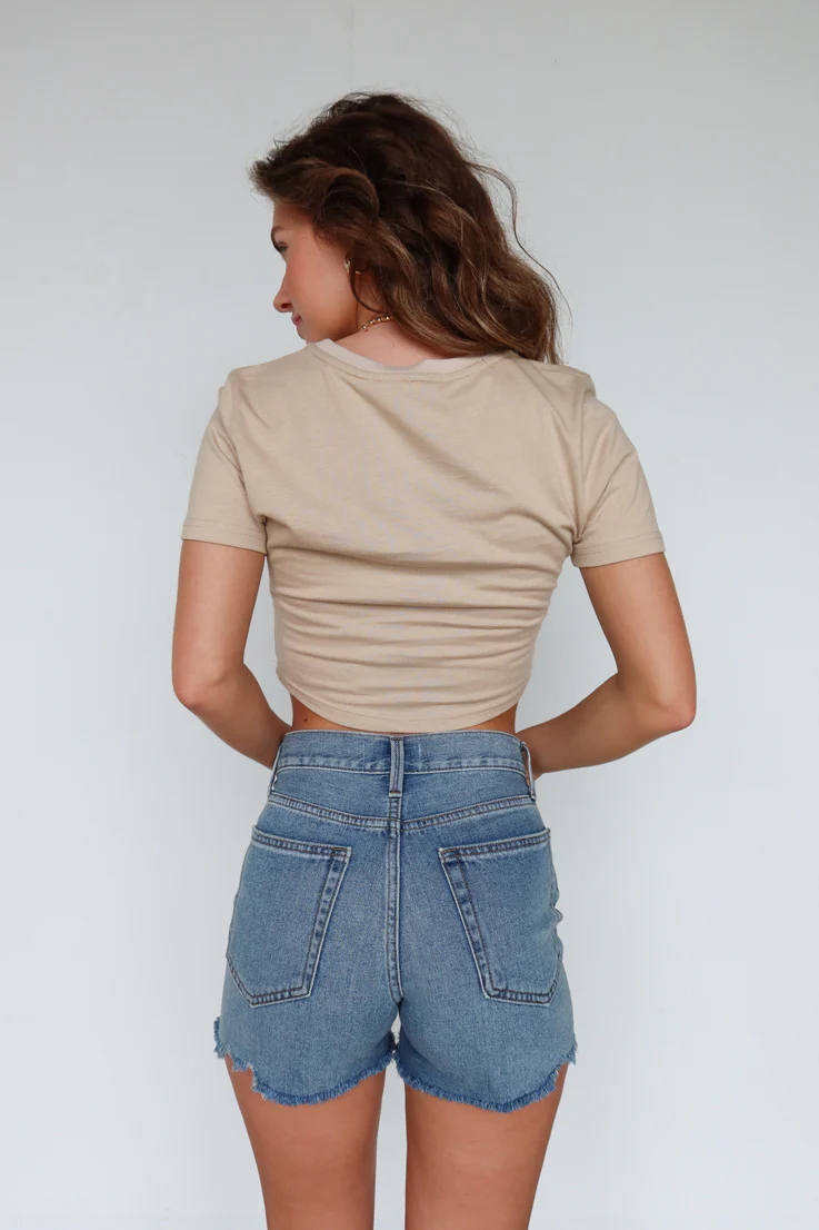 Good Times Ahead Denim Shorts - Image 2