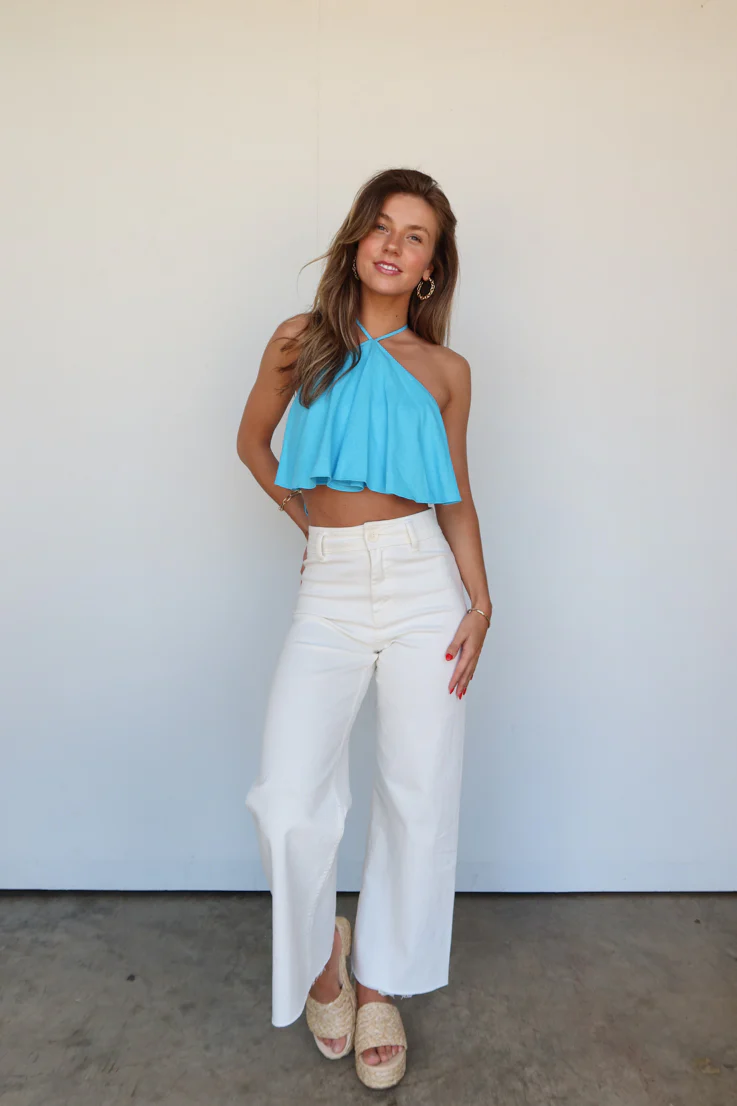 Half Moon Halter Top