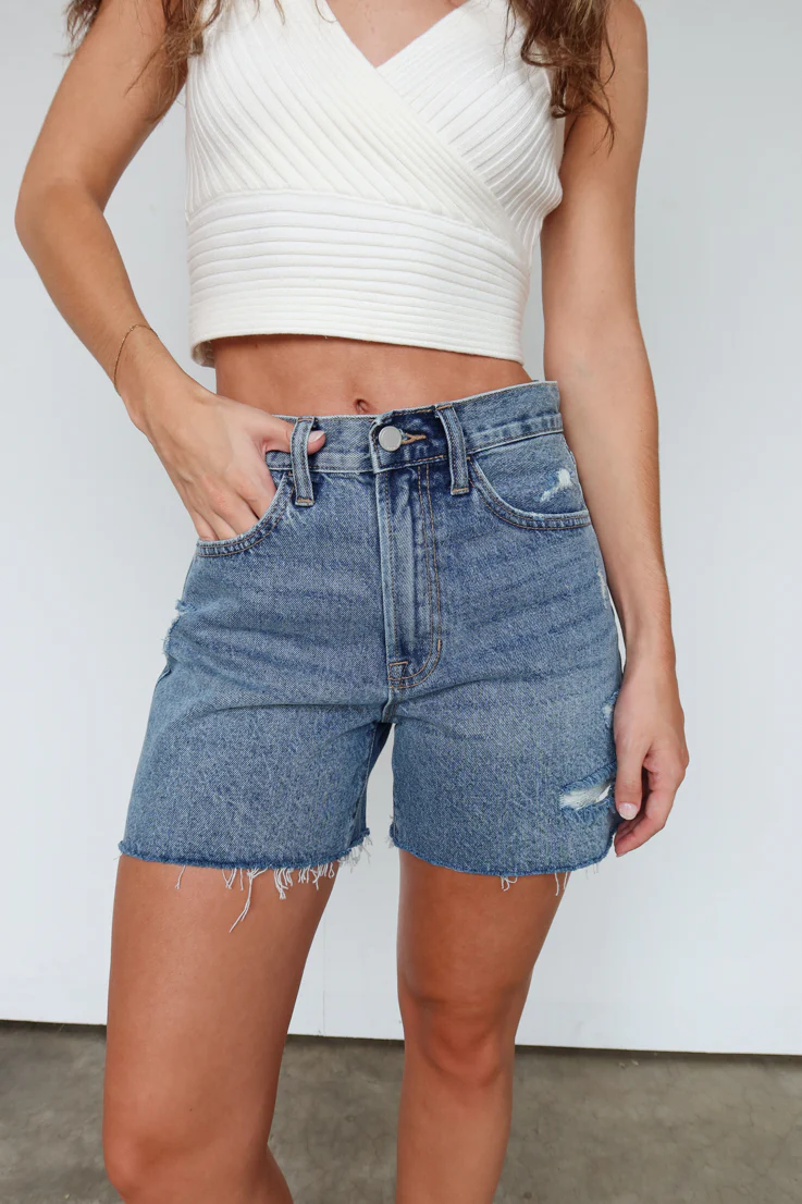 Lana Denim Shorts - Image 4