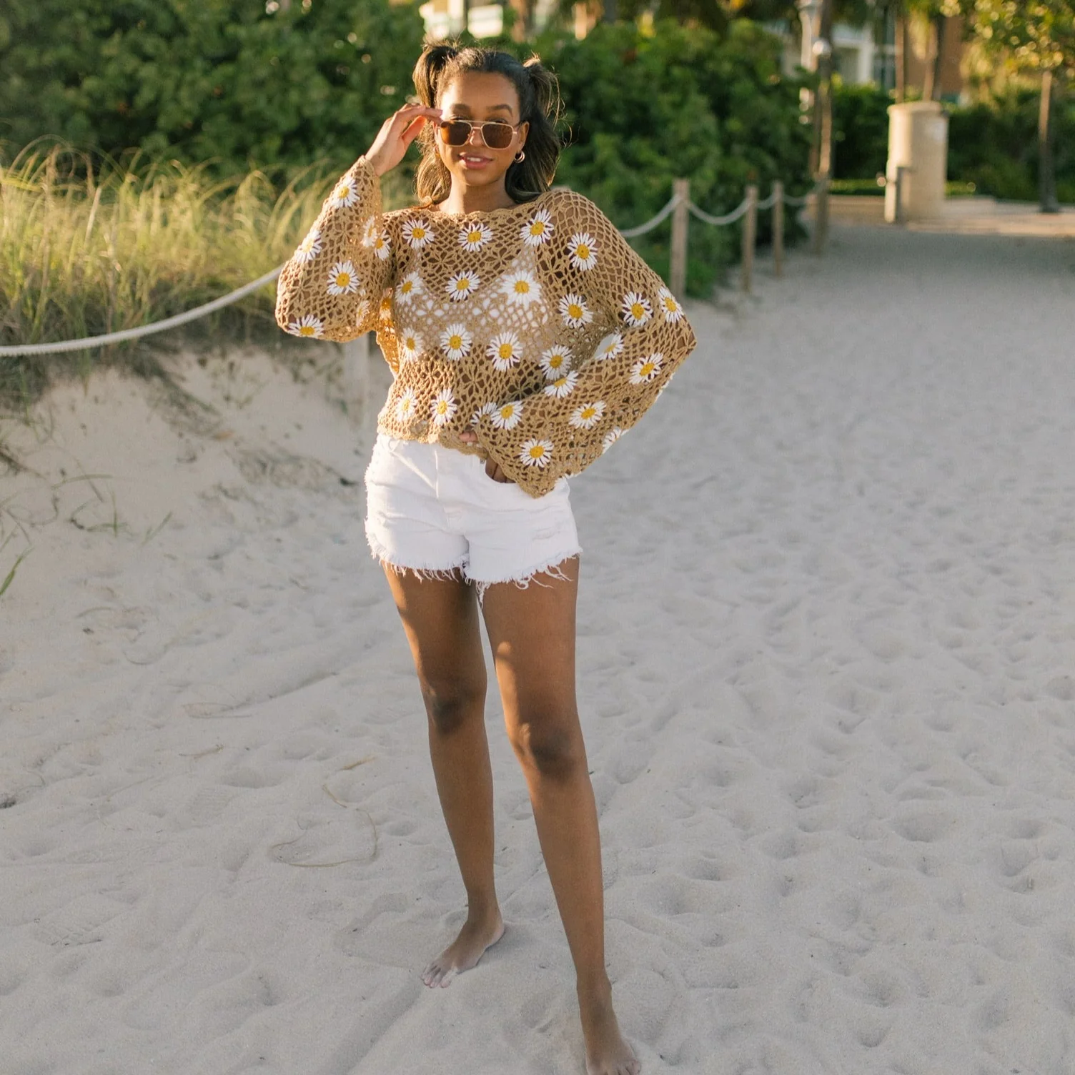 Lucy Open Knit Sweater - Image 5