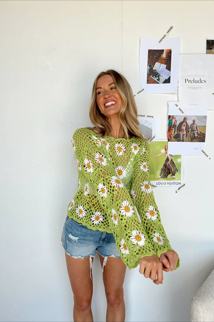 Lucy Open Knit Sweater - Image 7