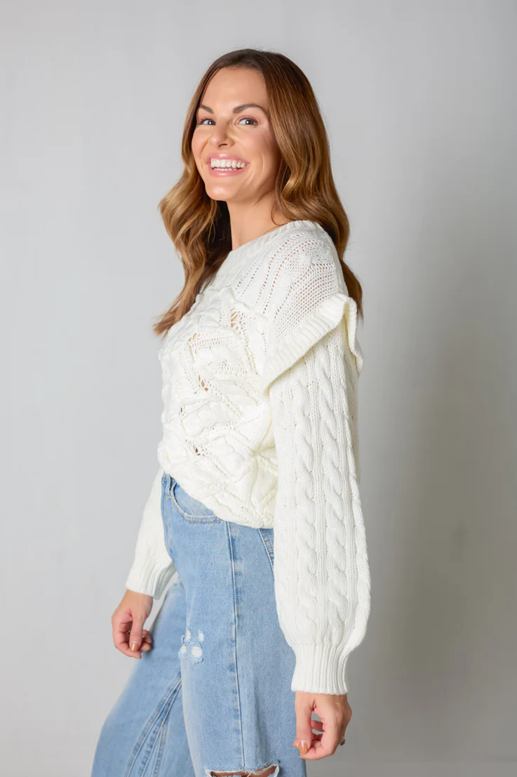 Marshmallow Creme Sweater - Image 4