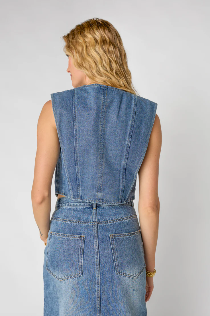 Misty Denim Vest - Image 3