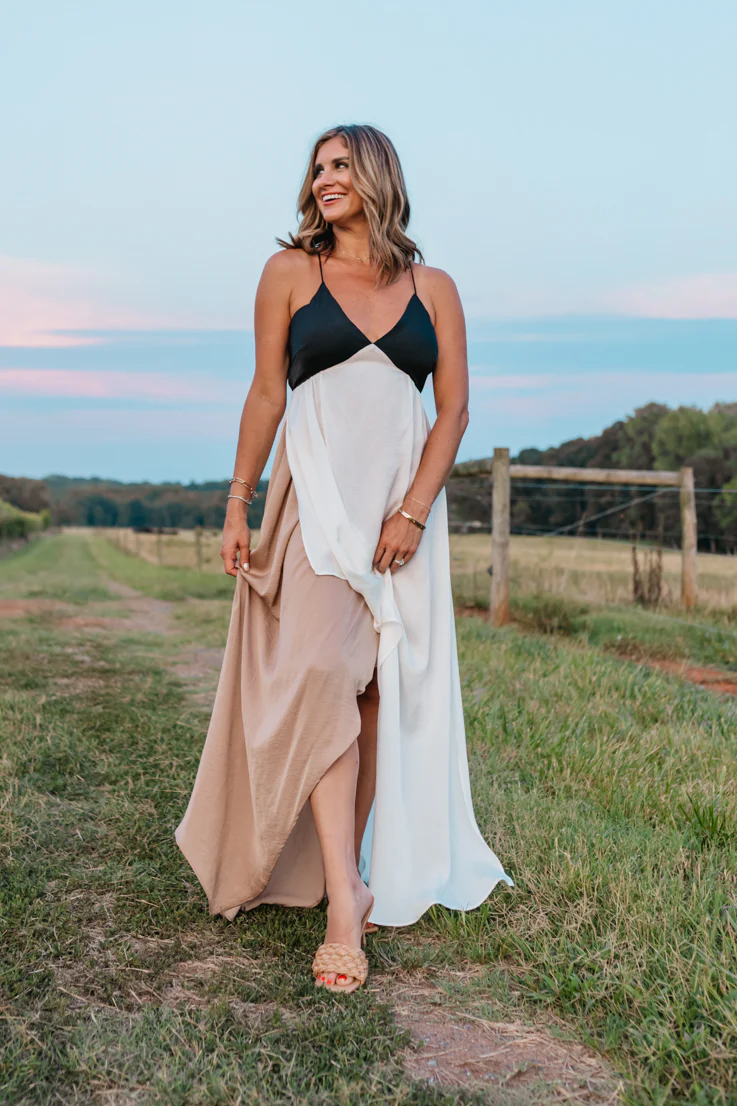Neutral Moment Maxi Dress - Image 5