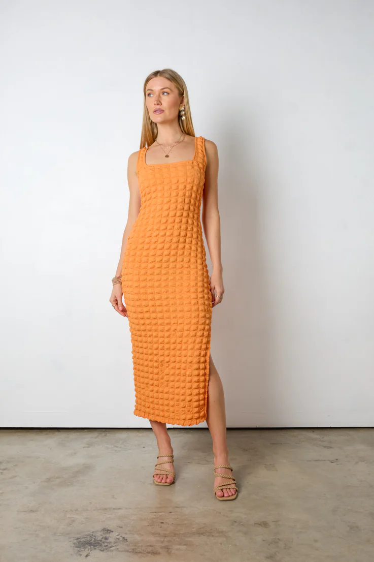 Orange Groves Midi Dress - Image 3