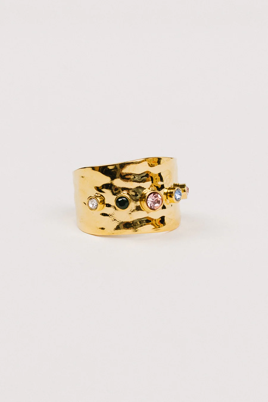Hammered Rainbow Ring