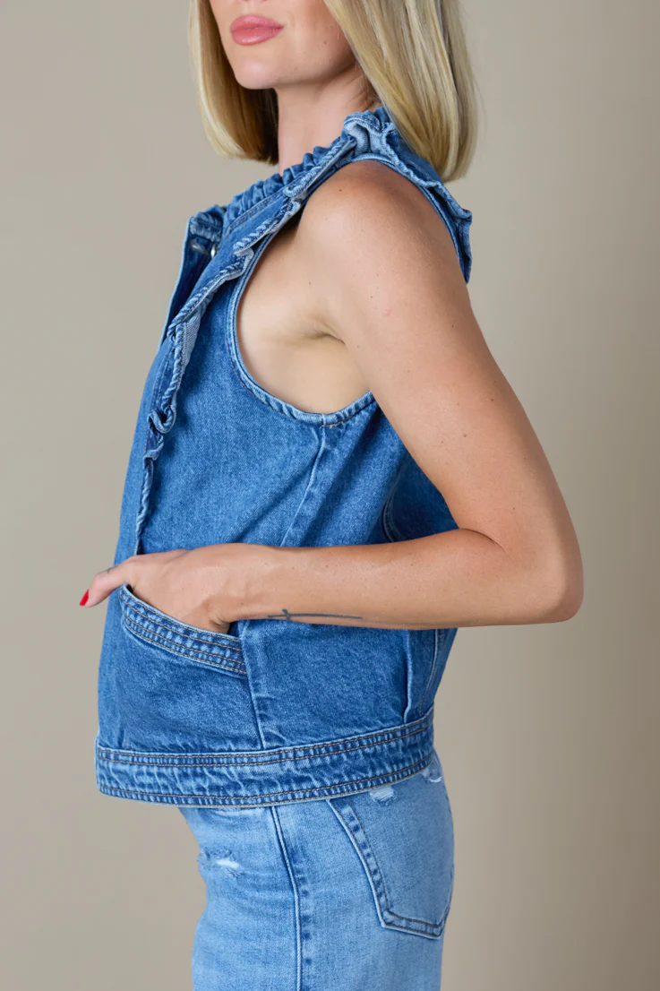 Penny Denim Vest - Image 3