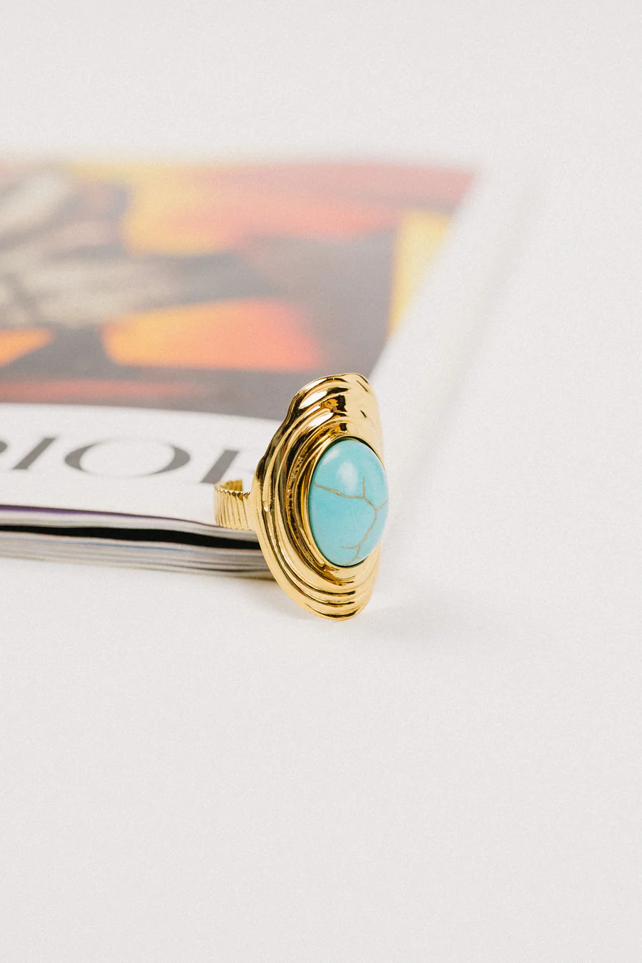 Turquoise Moonstone Ring