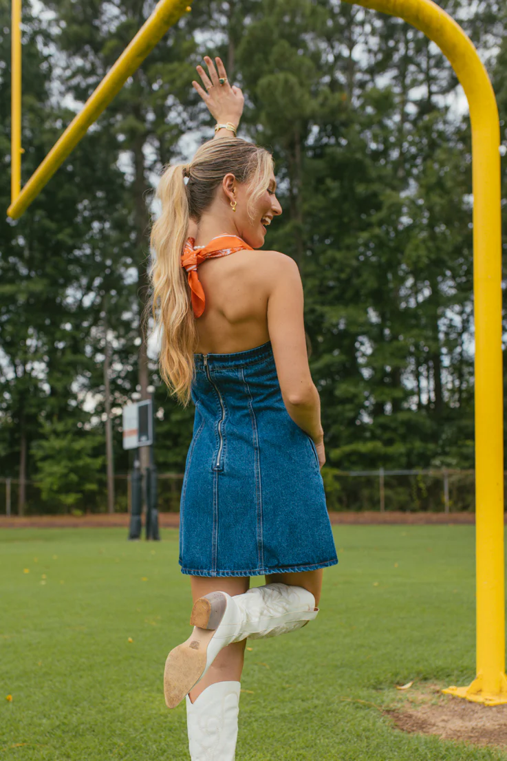 Polly Denim Dress - Image 2