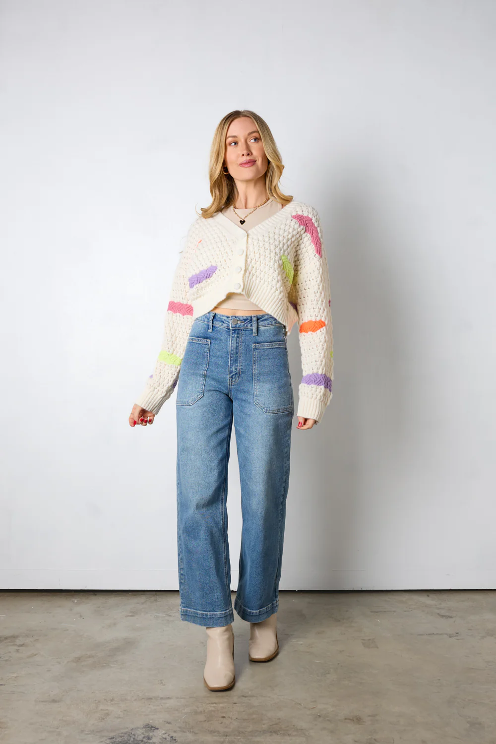 Rainbow Sprinkle Cardigan - Image 3
