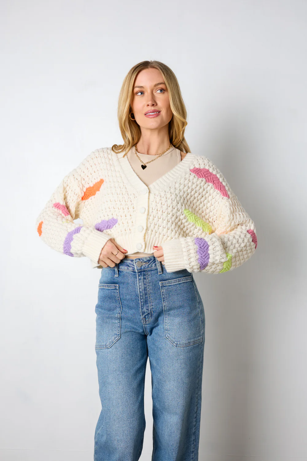 Rainbow Sprinkle Cardigan - Image 5