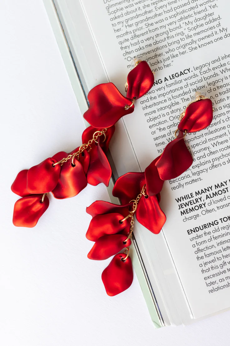 Rose Petals Earrings - Image 3