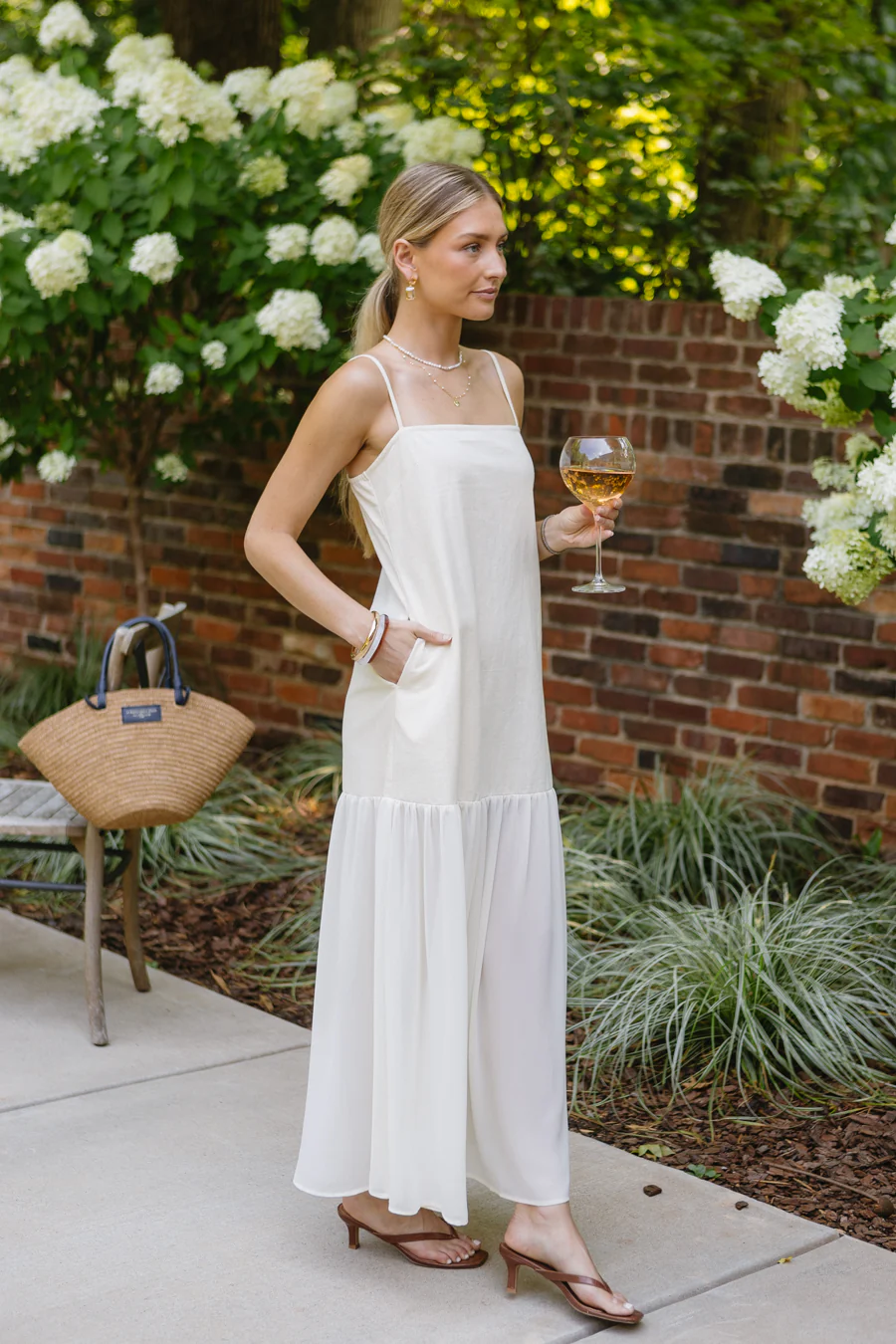 Roses and Pearls Dress - Image 6
