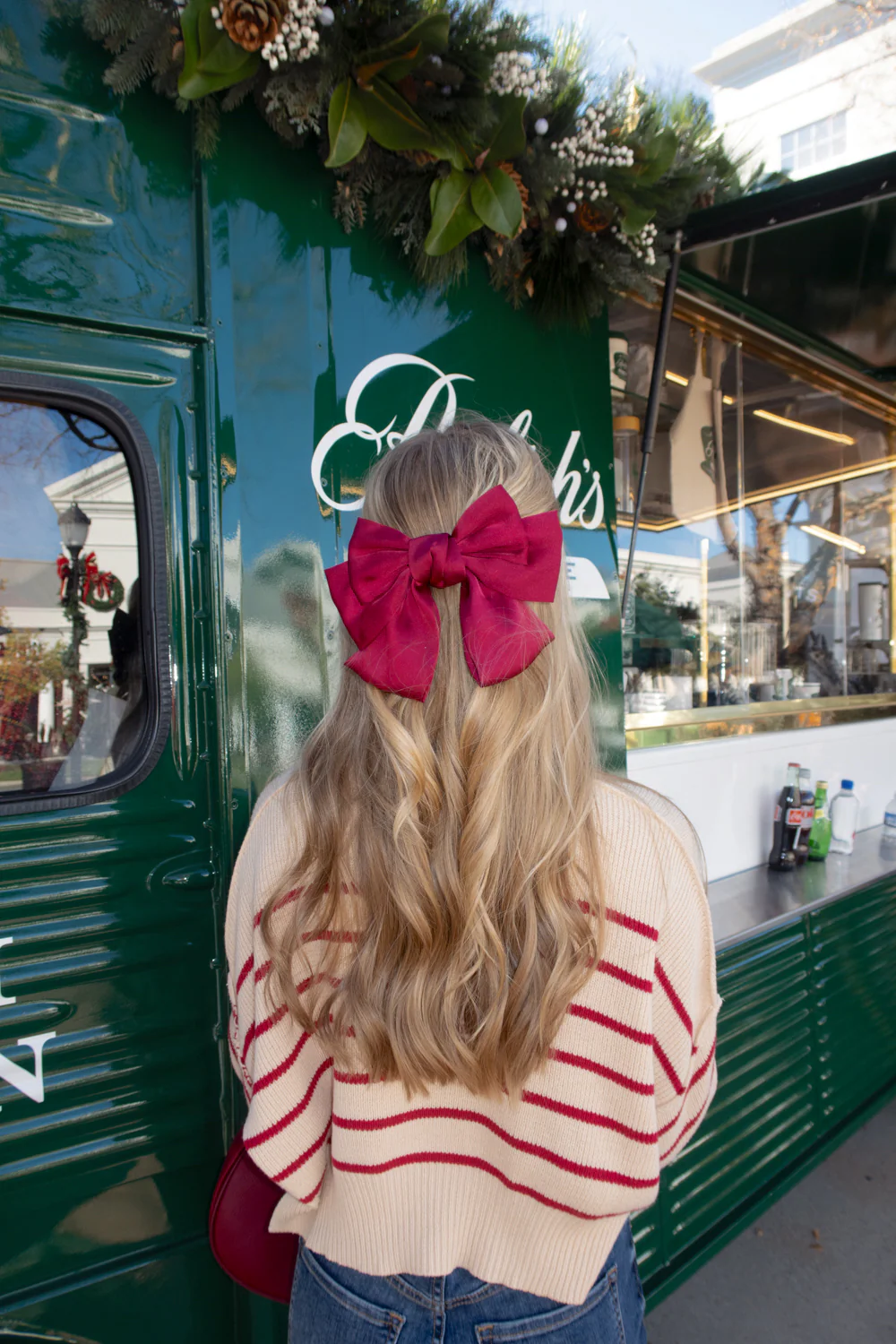Silent Night Hair Bow