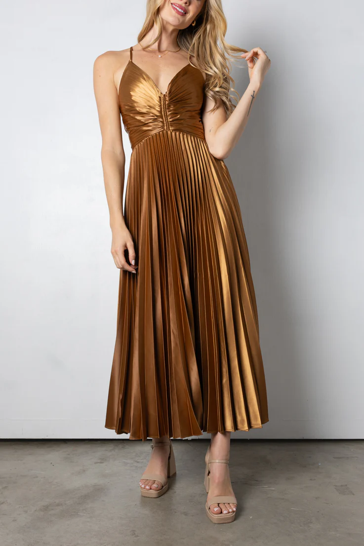 Stay Golden Midi Dress - Image 8
