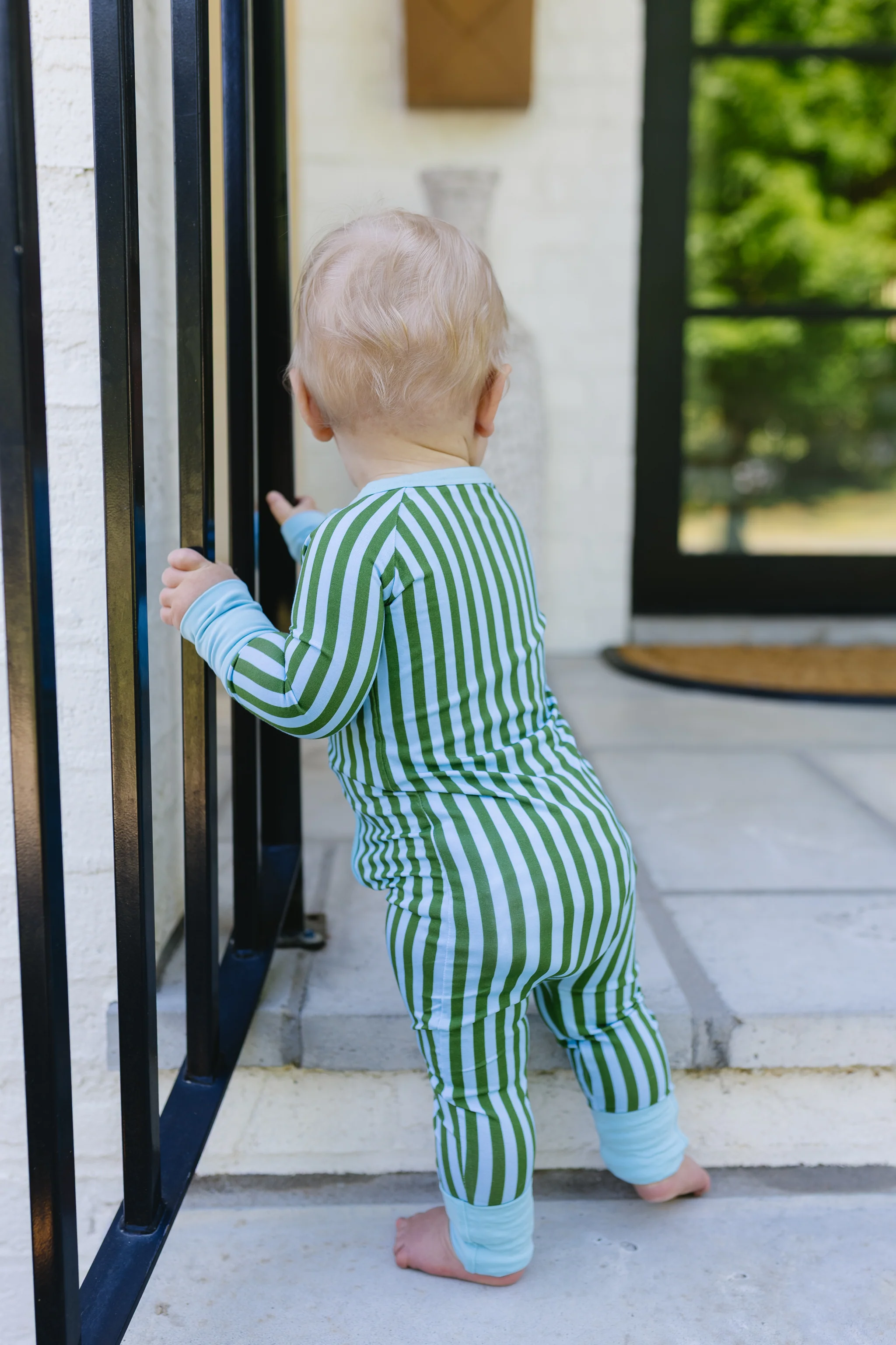 Summertime Stripes Baby Convertible Romper - Image 2