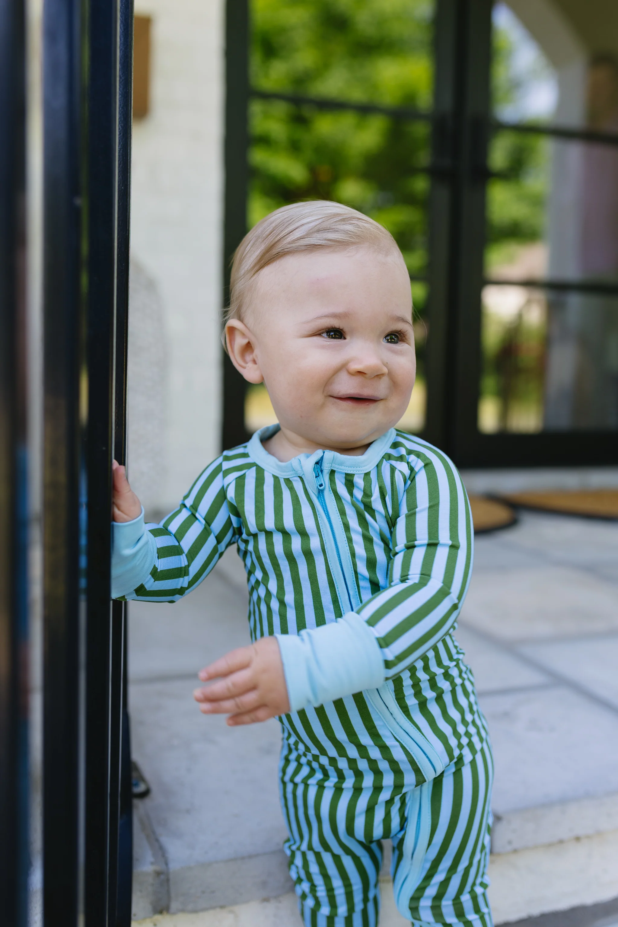 Summertime Stripes Baby Convertible Romper - Image 3