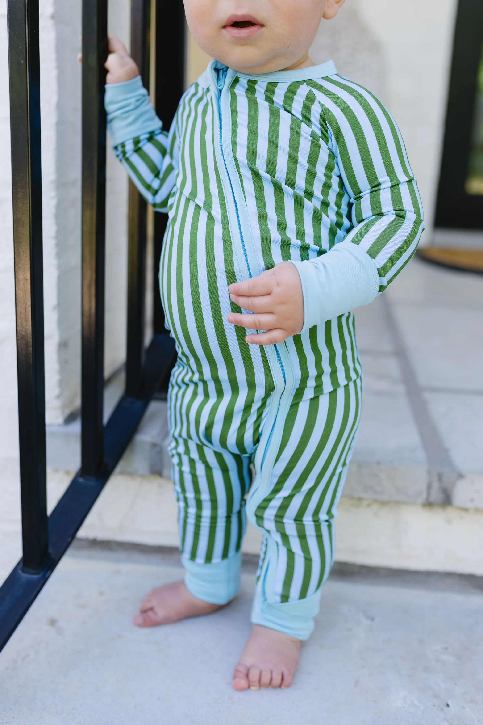 Summertime Stripes Baby Convertible Romper - Image 4