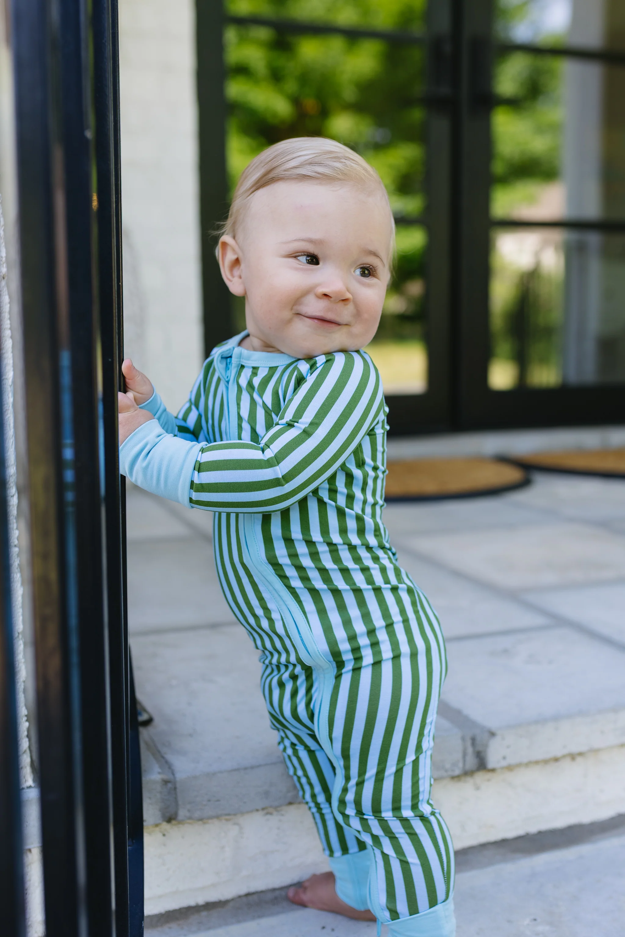 Summertime Stripes Baby Convertible Romper - Image 5