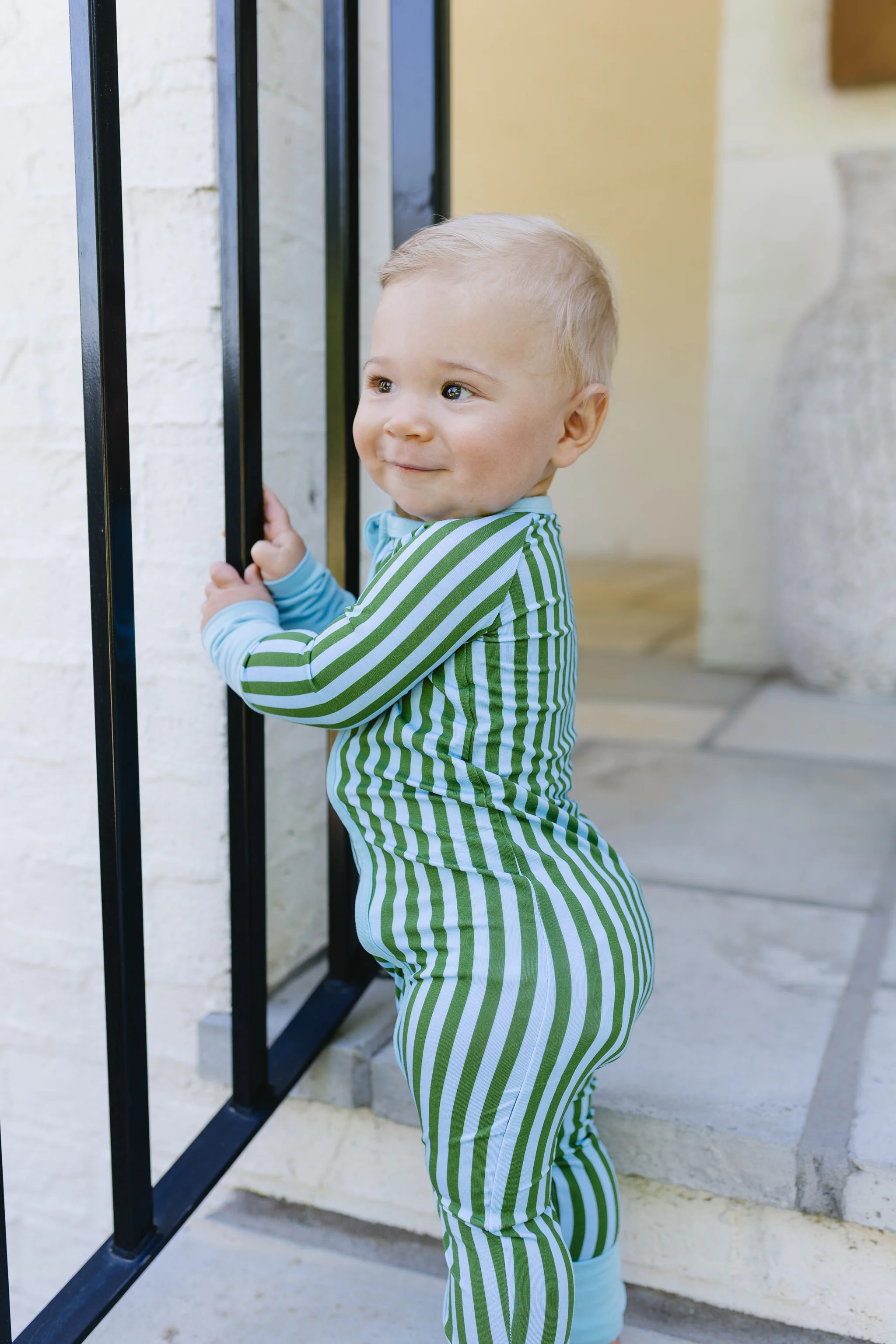 Summertime Stripes Baby Convertible Romper - Image 6