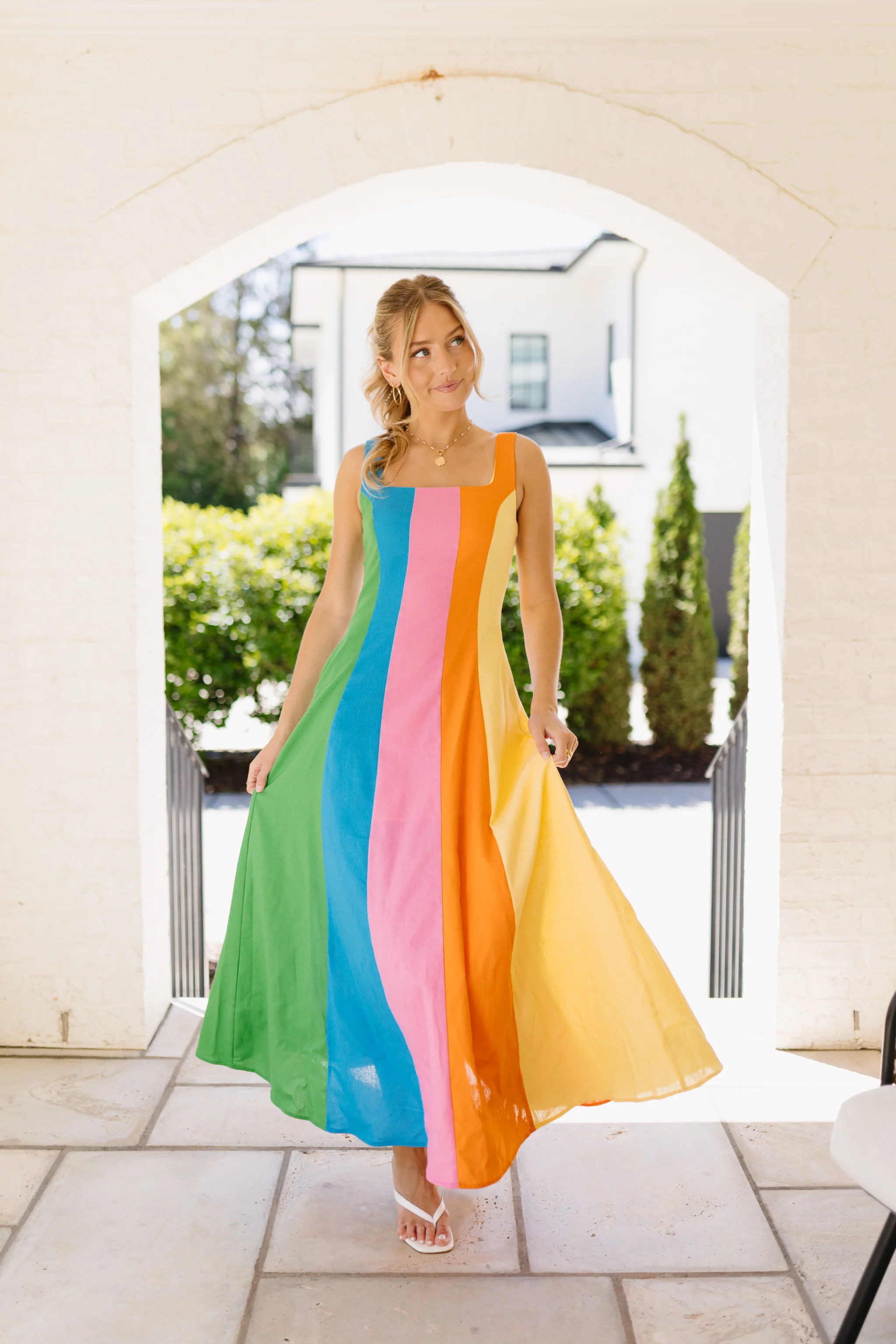 Technicolor Maxi Dress - Image 4