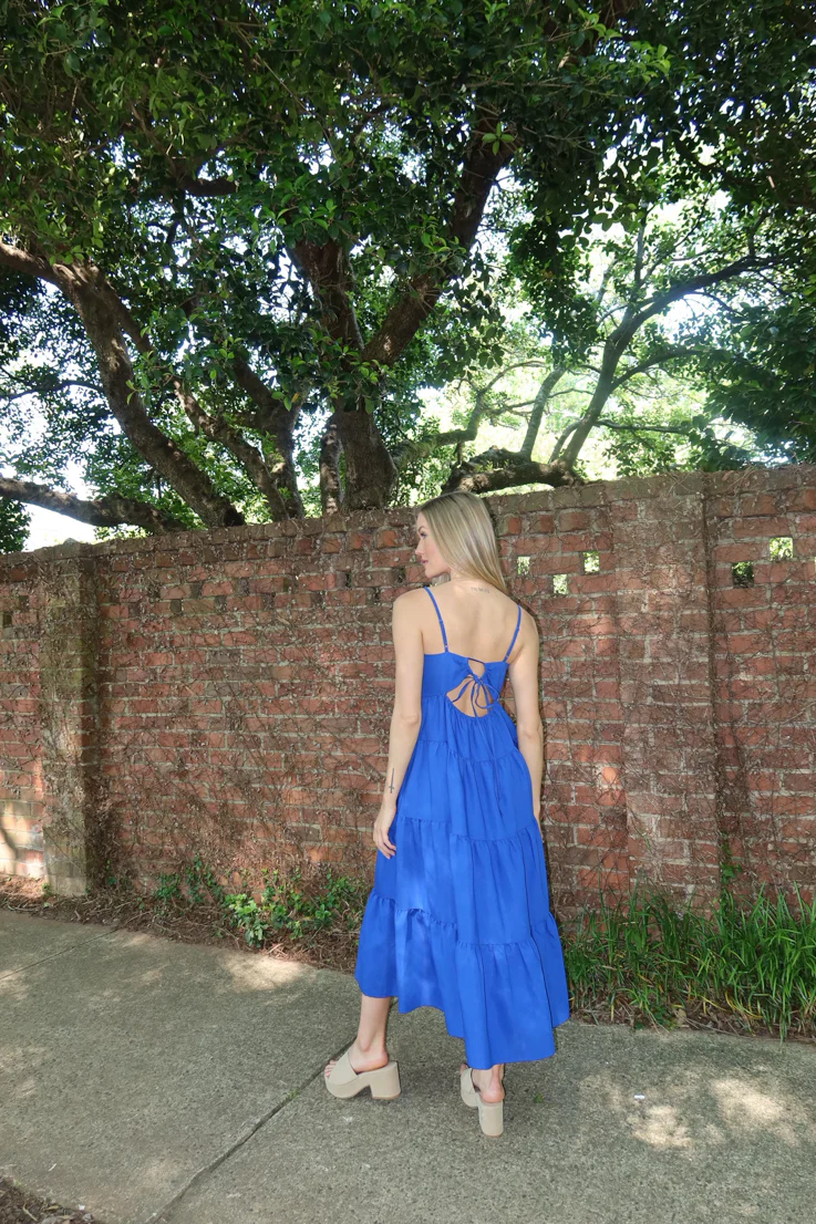 True Blue Midi Dress - Image 3