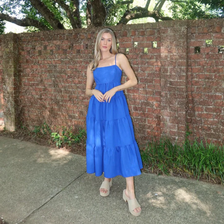 True Blue Midi Dress - Image 5