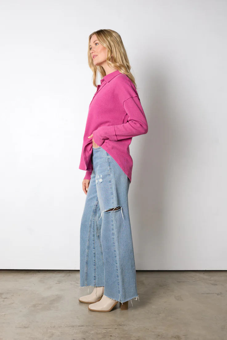 Wanda Waffle Knit Top - Image 2