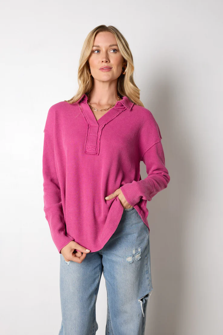 Wanda Waffle Knit Top - Image 4