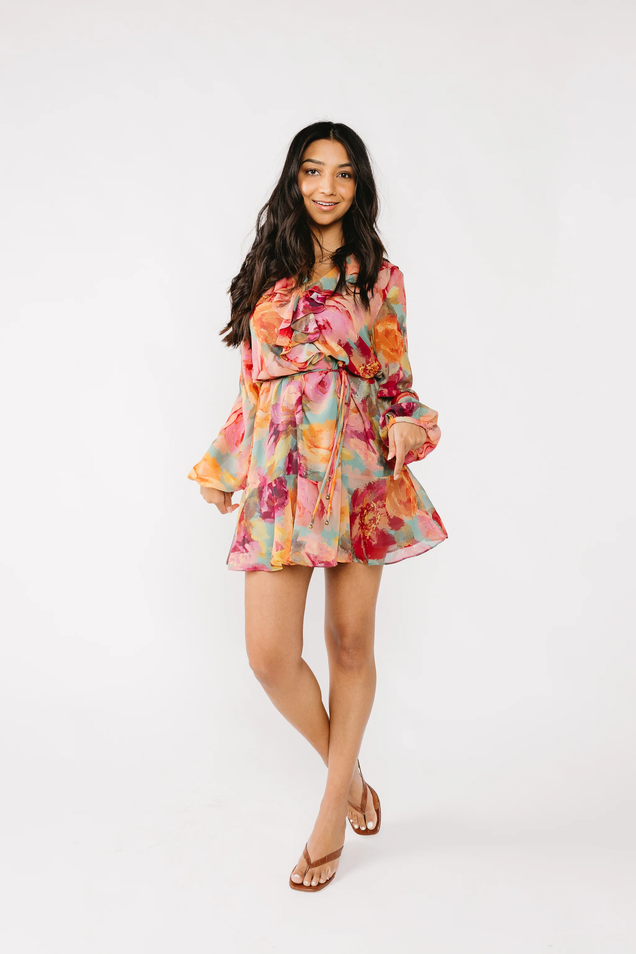 Watercolor Florals Dress